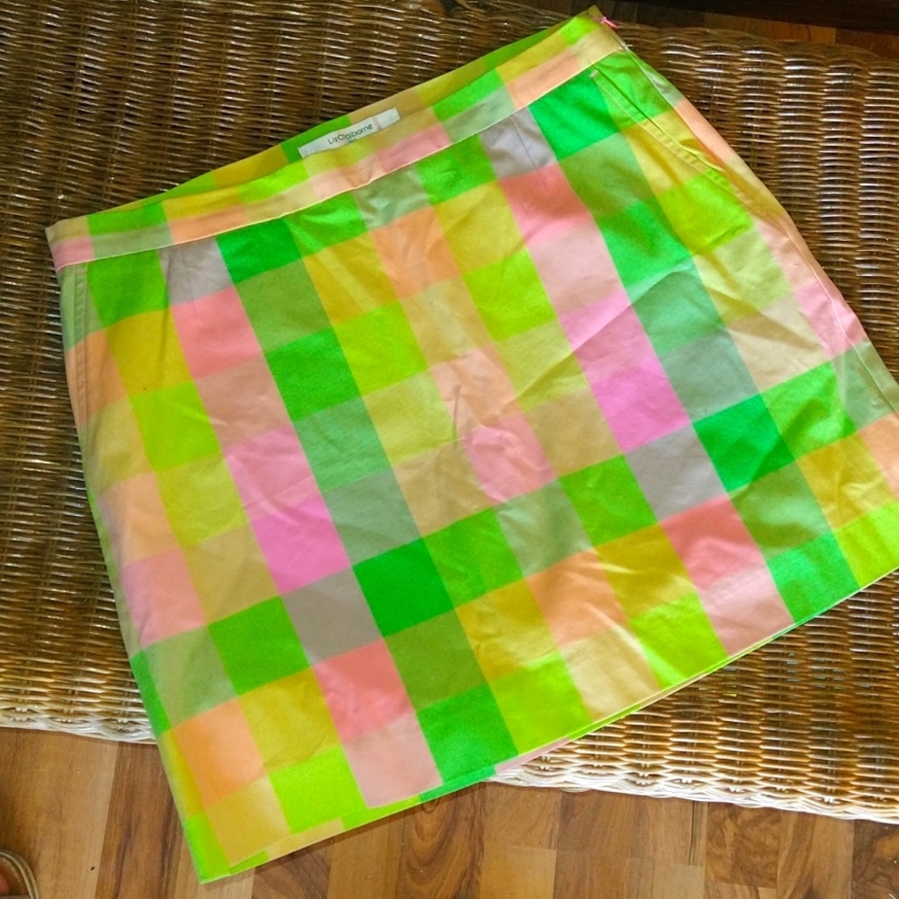 Liz Claiborne Golf Checkered Skort - Picture 1 of 8